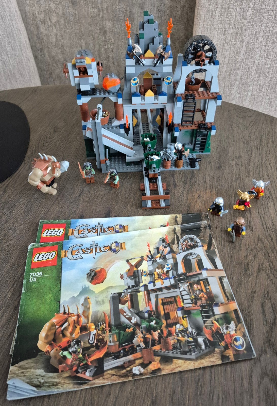 Lego 7036 Lego Castle set 7036, Trollaanval op de Katapult, Ophalen, Gebruikt, Lego, Compleet