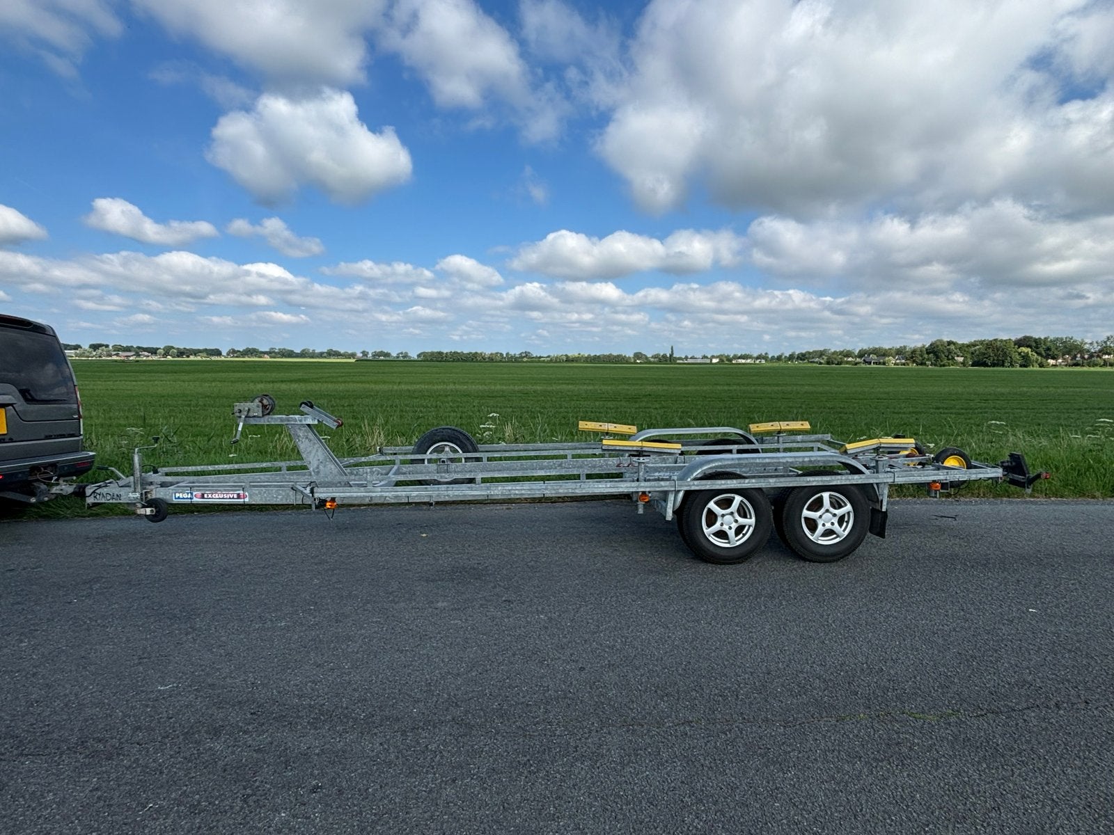 Pega Exclusive ZB3500/760 Boottrailer, Watersport en Boten, Boottrailers, Zo goed als nieuw, Sloepentrailer, 3000 kg of meer, 6 tot 9 meter