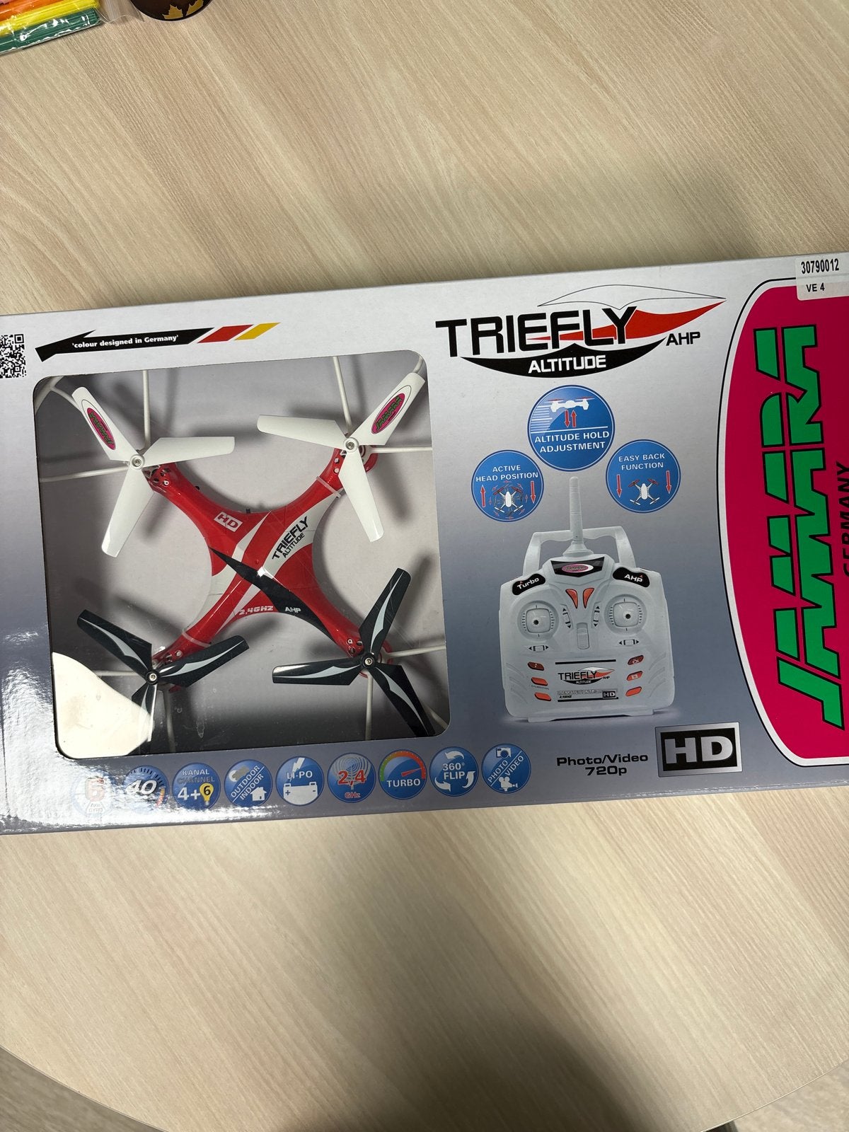 Jamara Triefly Altitude HD Drone - Rood, Basiskwaliteit, Overige merken, Nieuw, Minder dan 100 meter