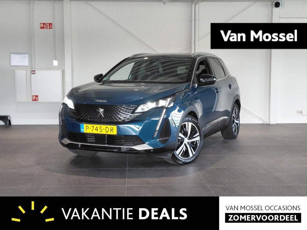 Peugeot 3008 1.6 HYbrid 225 GT, Auto's, Peugeot, 12 maanden, Euro 6, Blauw, Leder en Stof