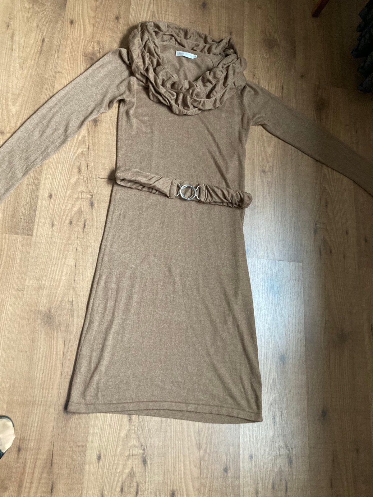 Gebreide jurk, Kleding | Dames, Maat 38/40 (M), Bruin, Ophalen of Verzenden, Zo goed als nieuw
