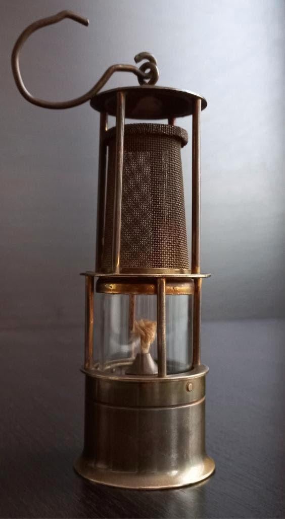 Zeldzame Antieke Mijnwerkers Olielamp – Origineel, Compleet, Ophalen of Verzenden