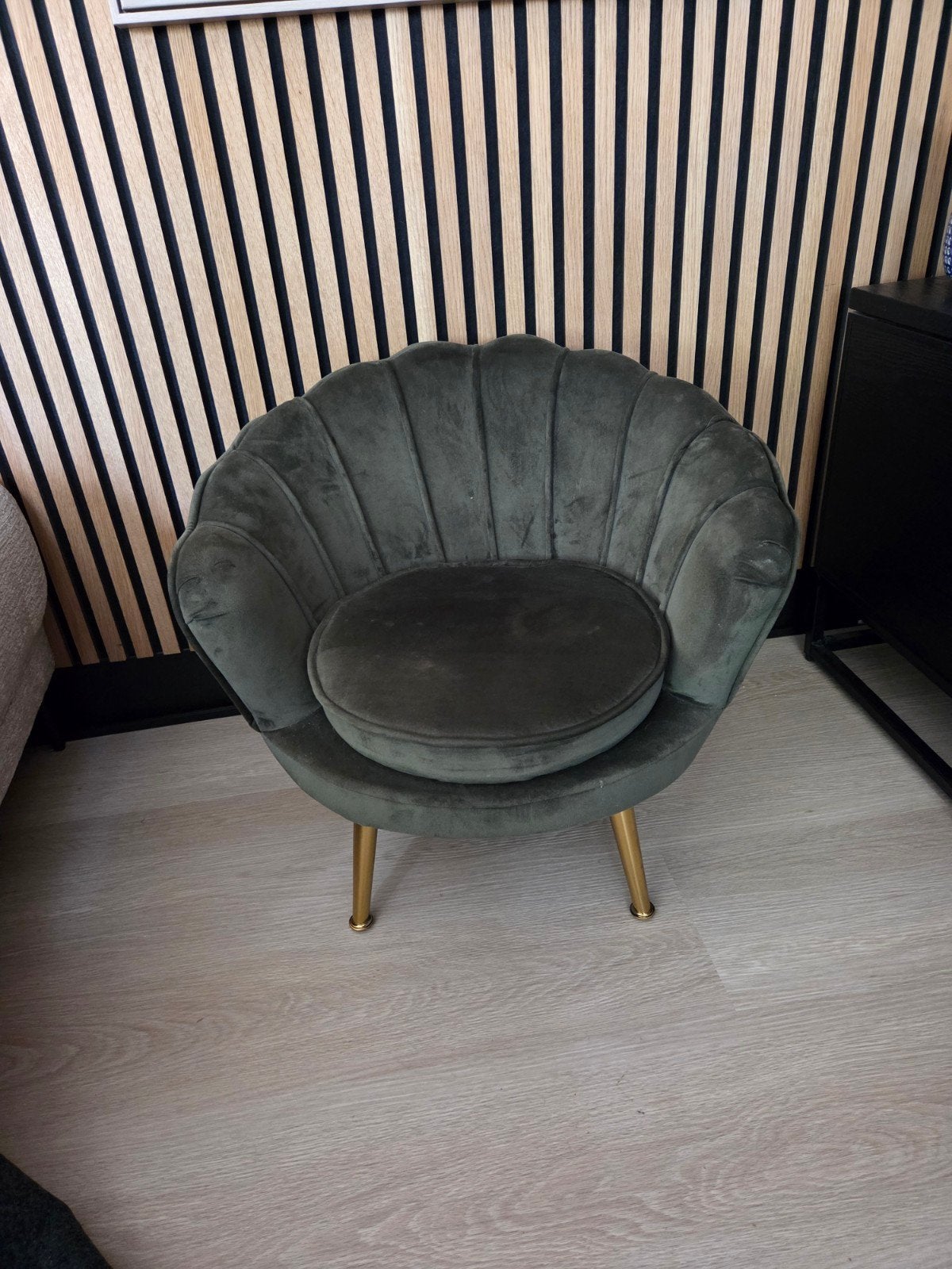 Kinderfauteuil Velvet - Groen, Huis en Inrichting, Ophalen, Minder dan 50 cm, Gebruikt, Minder dan 75 cm