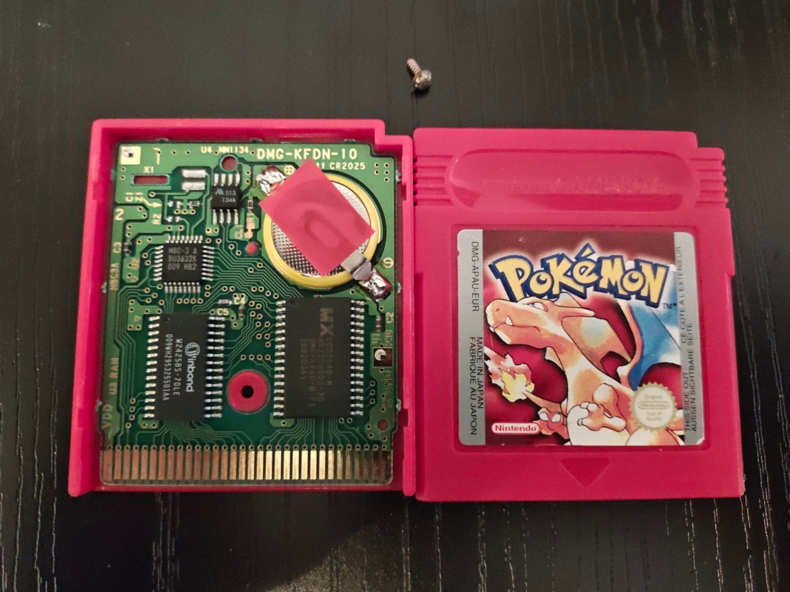 Originele Pokémon Red Game Boy - Nieuwe Batterij & Gereinigd, 1 speler, Ophalen of Verzenden, Refurbished, Role Playing Game (Rpg)