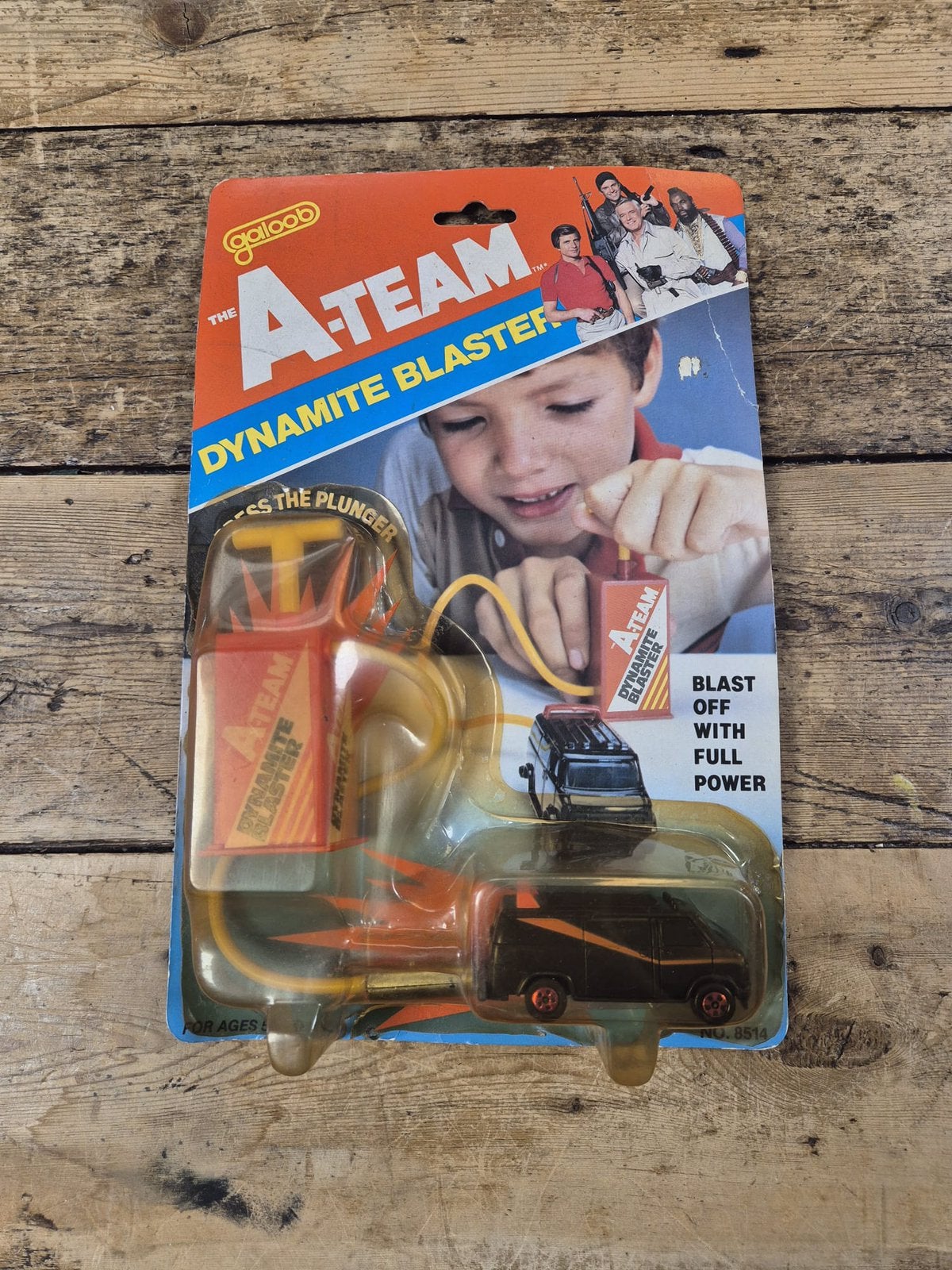 Zeldzame Vintage Galoob A-Team Dynamite Blaster Van 1983, Ophalen of Verzenden, Gebruikt