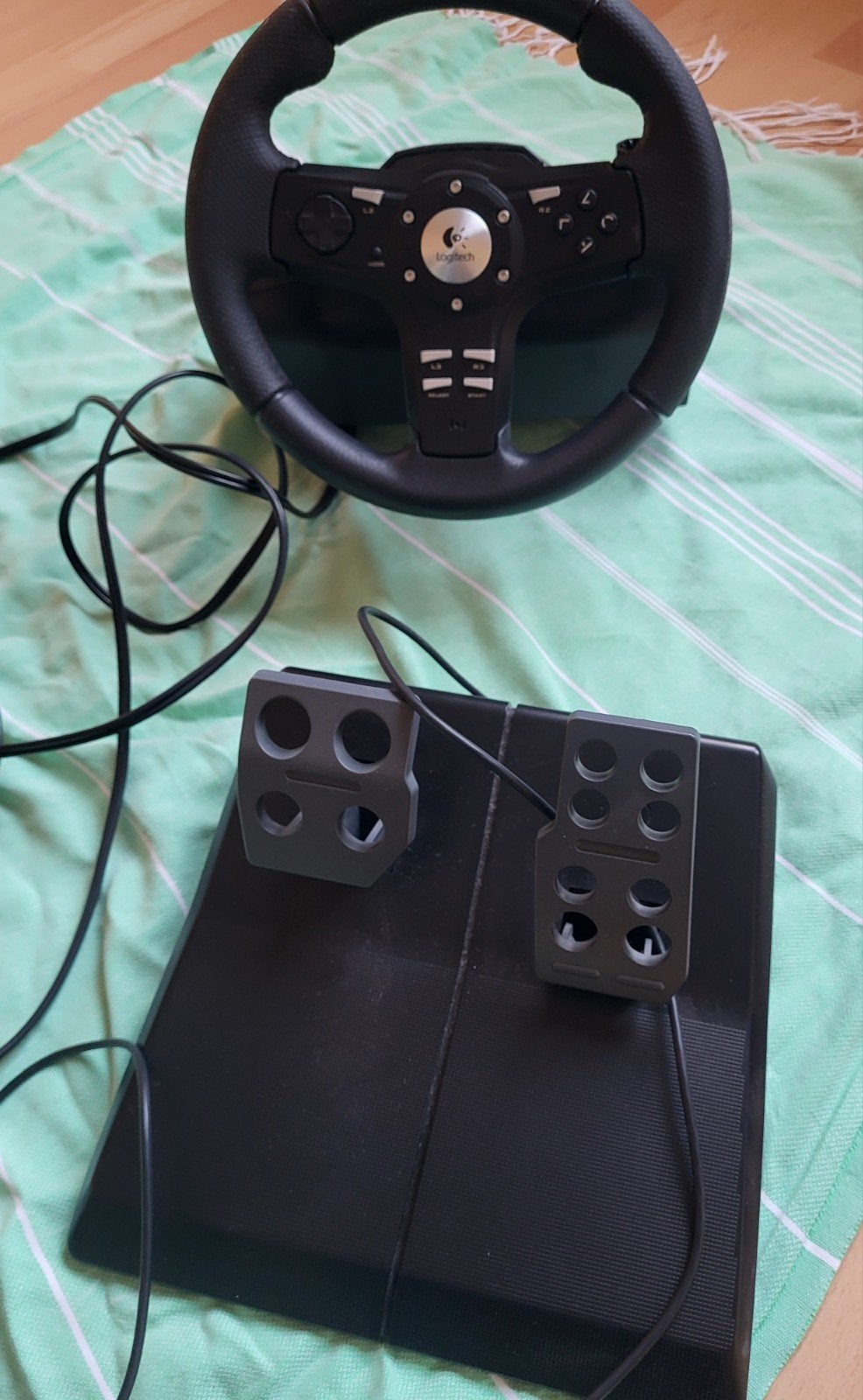 Logitech Driving Force GT Racestuur met Pedalen, Racestuur, Gebruikt, Force feedback, Logitech