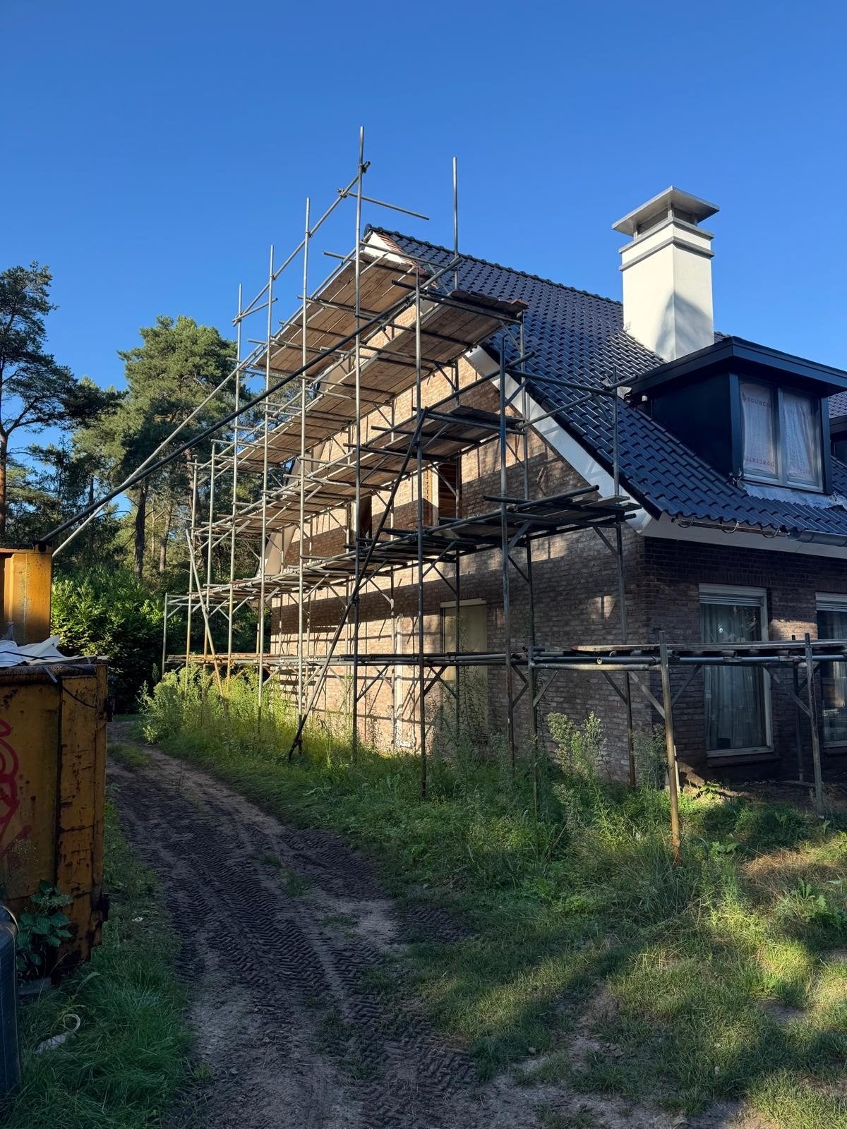 Te Huur/Te Koop: Complete Gevelsteiger, Doe-het-zelf en Verbouw, Steigers, Ophalen of Verzenden, Zo goed als nieuw, Gevelsteiger