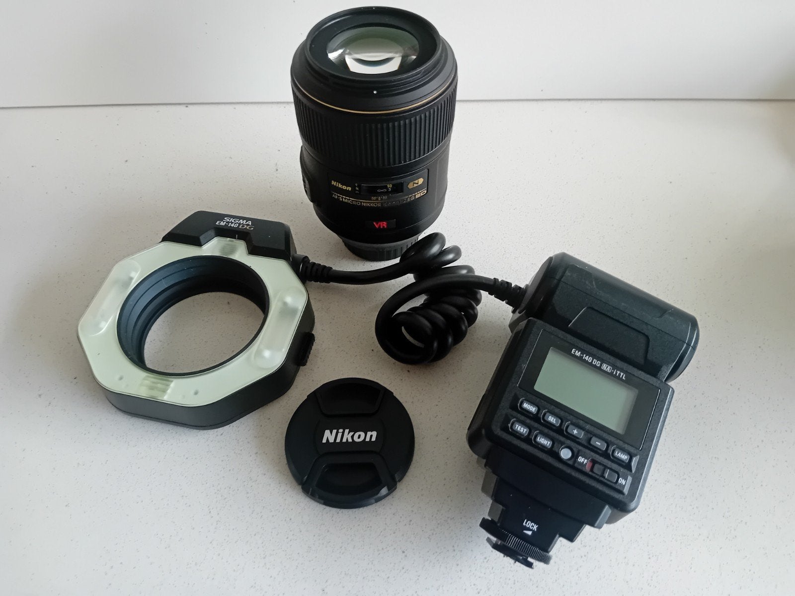 Nikon AF-S Micro 105mm/ f 2.8 & Sigma TTL Macro filtser set, Audio, Tv en Foto, Beschermhoes/tas, Nikon, Ophalen of Verzenden