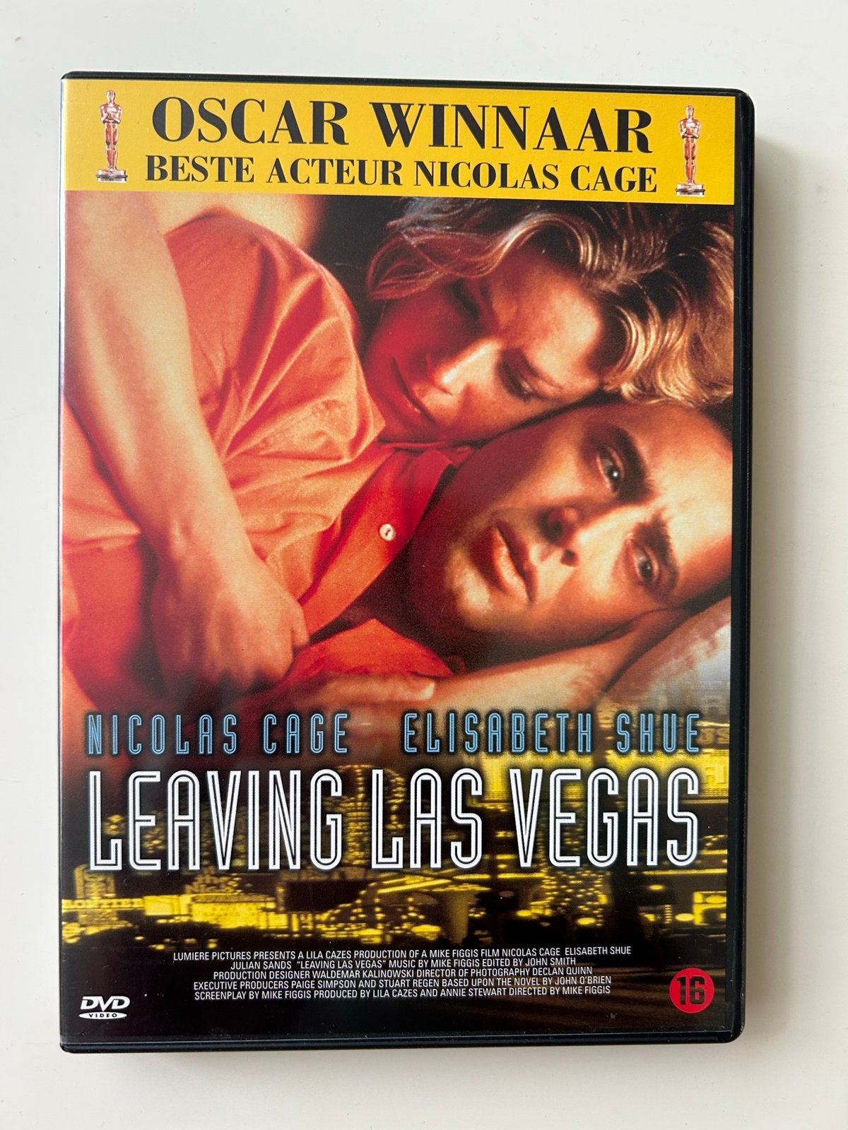 -Leaving Las Vegas  - Oscarwinnaar Nicolas Cage, Engels, Vanaf 16 jaar, Nederlands, Zo goed als nieuw