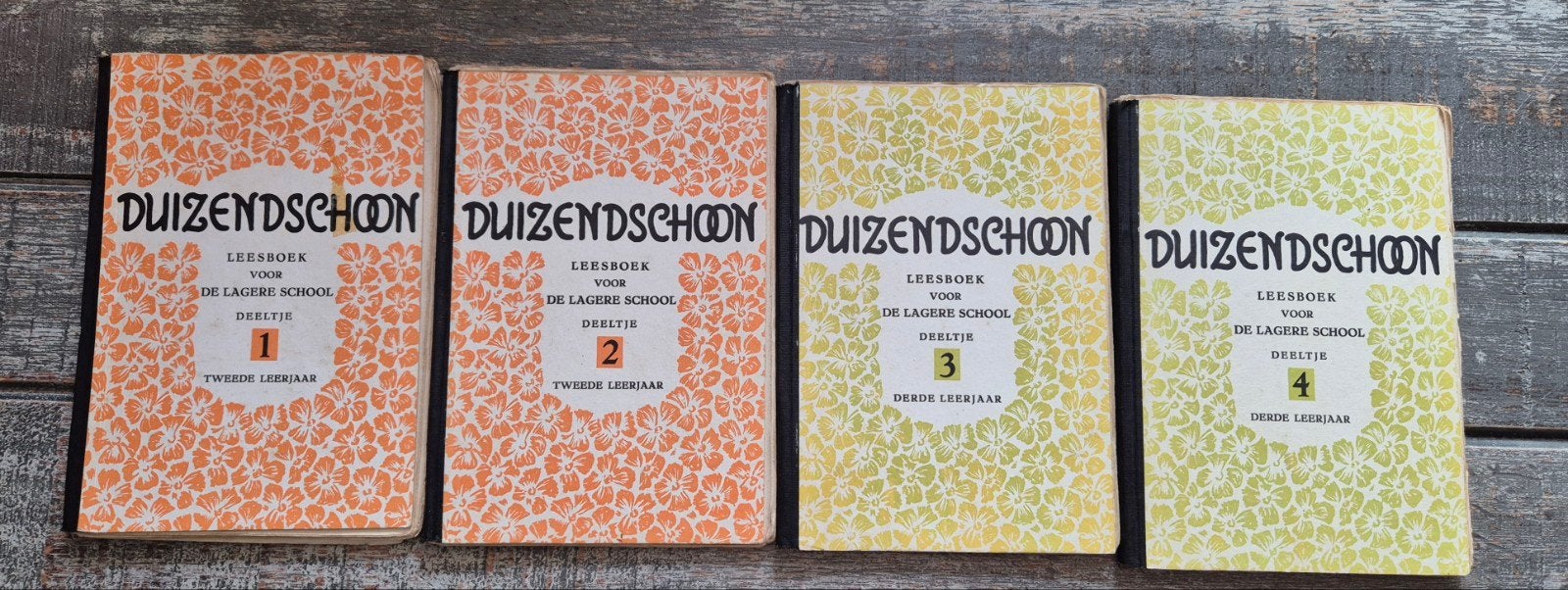 DUIZENDSCHOON Leesboek Lagere School - Deeltjes 1, 2, 3, 4, Boeken, Gelezen, Overige vakken, C. Wilkeshuis en Herman Broekhuizen