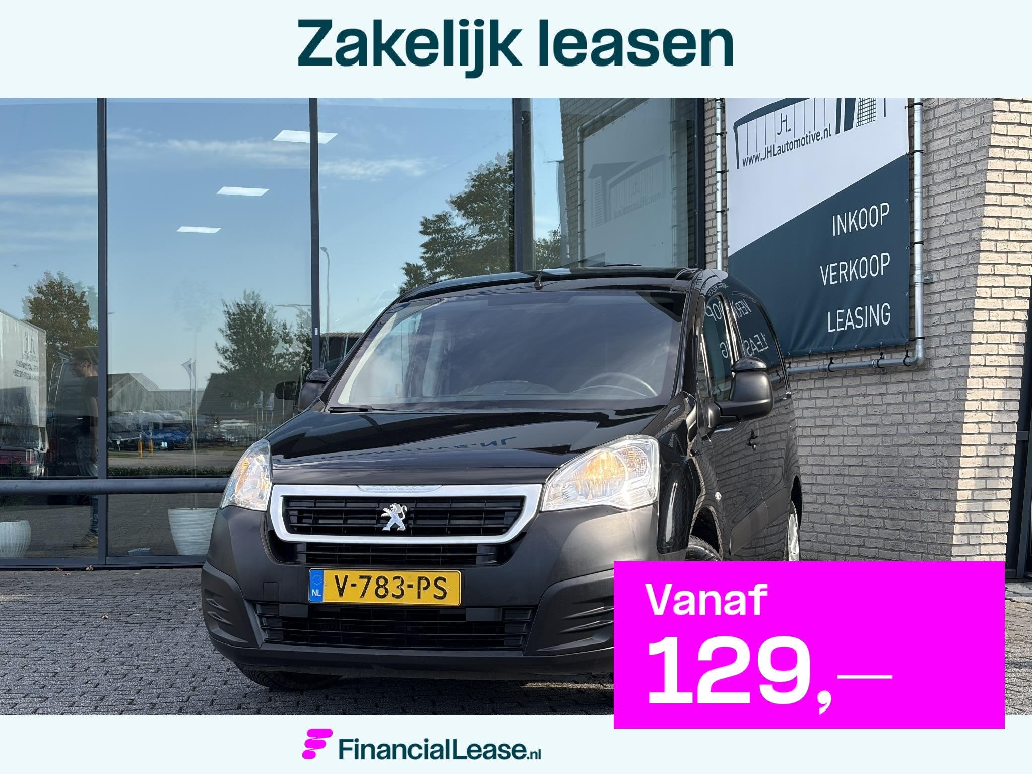 Peugeot Partner 120 1.6 BlueHDi 75 L1*MARGE*HAAK*A/C*CRUISE*, Voorwielaandrijving, Stof, 4 cilinders, Elektrische ramen