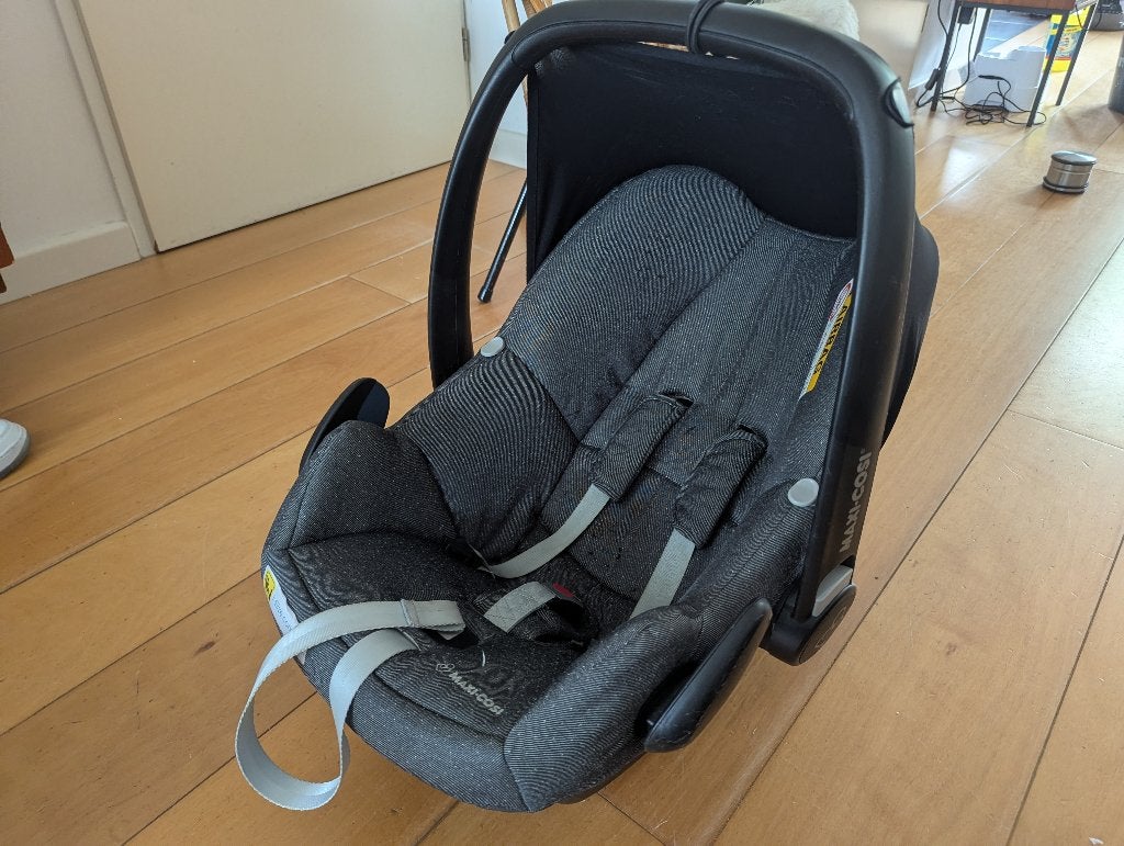 Maxicosi Rock + Family Fix 3, Ophalen, Autogordel of Isofix, Gebruikt, 0 t/m 13 kg