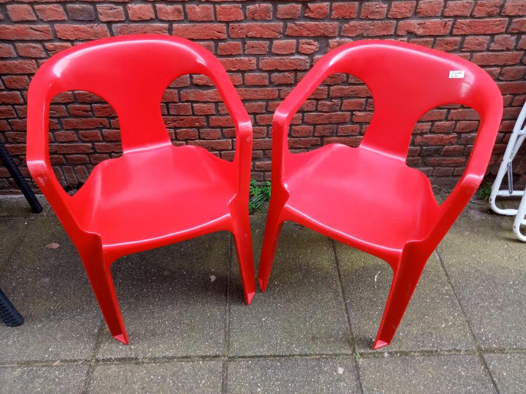 2 x rode fauteuil Henry Massonnet, Ophalen