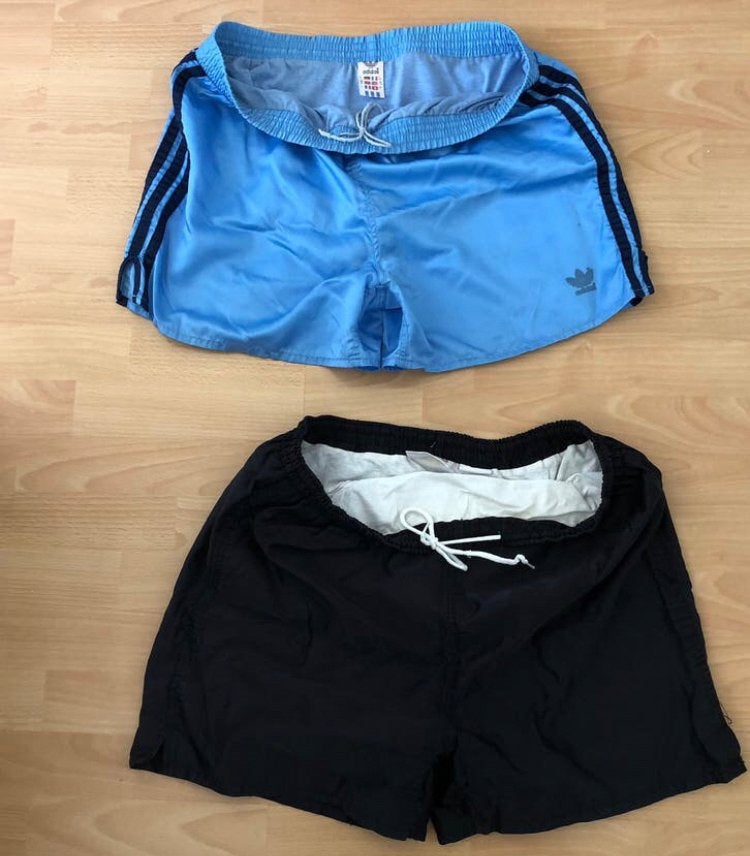 2 X Nylon sportbroeken | Adidas en Metax | L | jaren 80, Ophalen of Verzenden, Zo goed als nieuw
