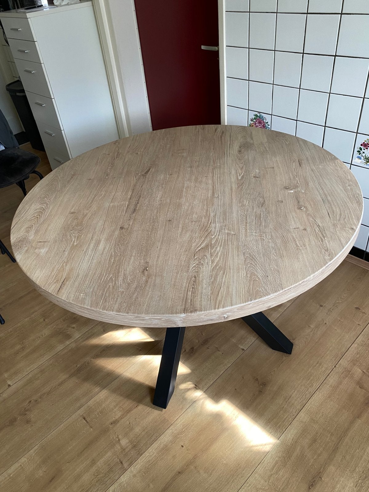 Gratis eettafel, Ophalen, Gebruikt, 100 tot 150 cm, Rond