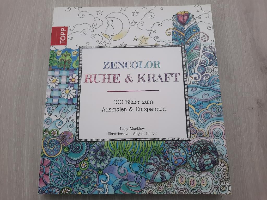 Zencolor ruhe & kraft = boek met tekeningen om in te kleuren, Ophalen of Verzenden, Nieuw, Tekenen en Schilderen