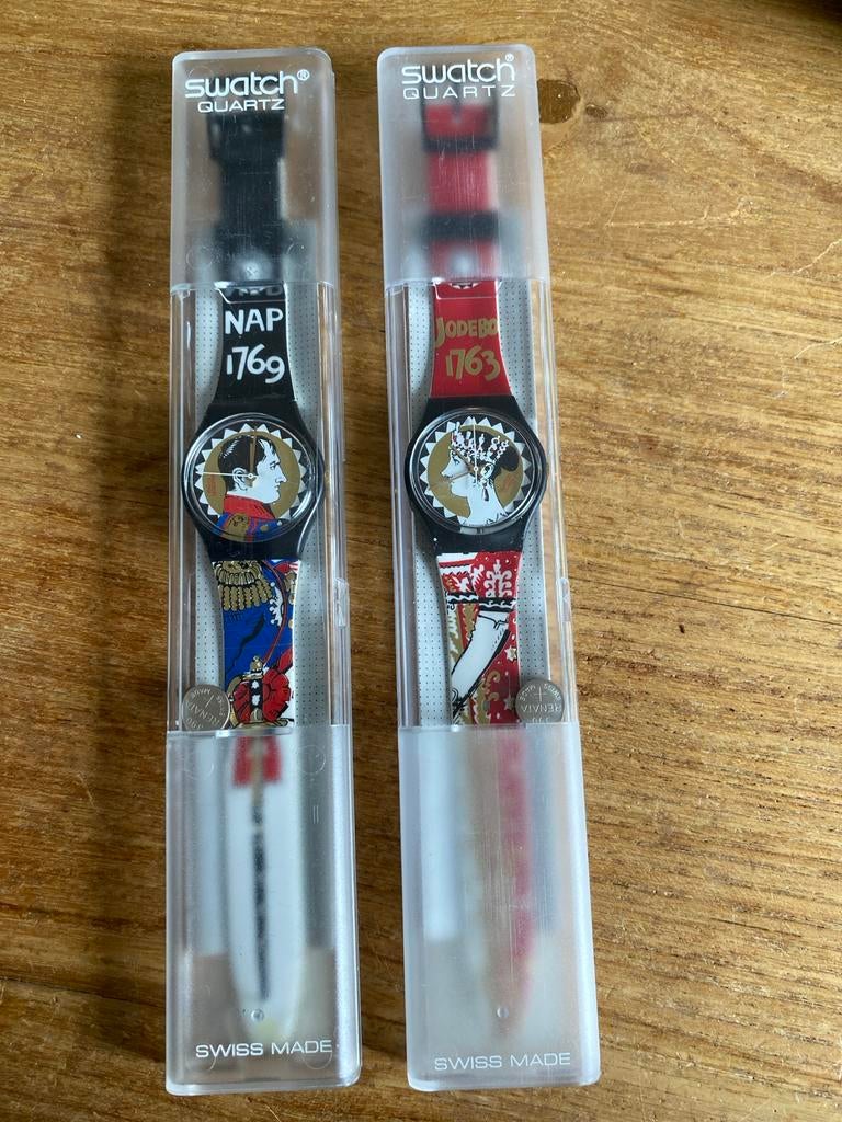 Swatch Napoleon en Josephine horloges - Nieuw in doos, Verzamelen, Ophalen of Verzenden, Nieuw