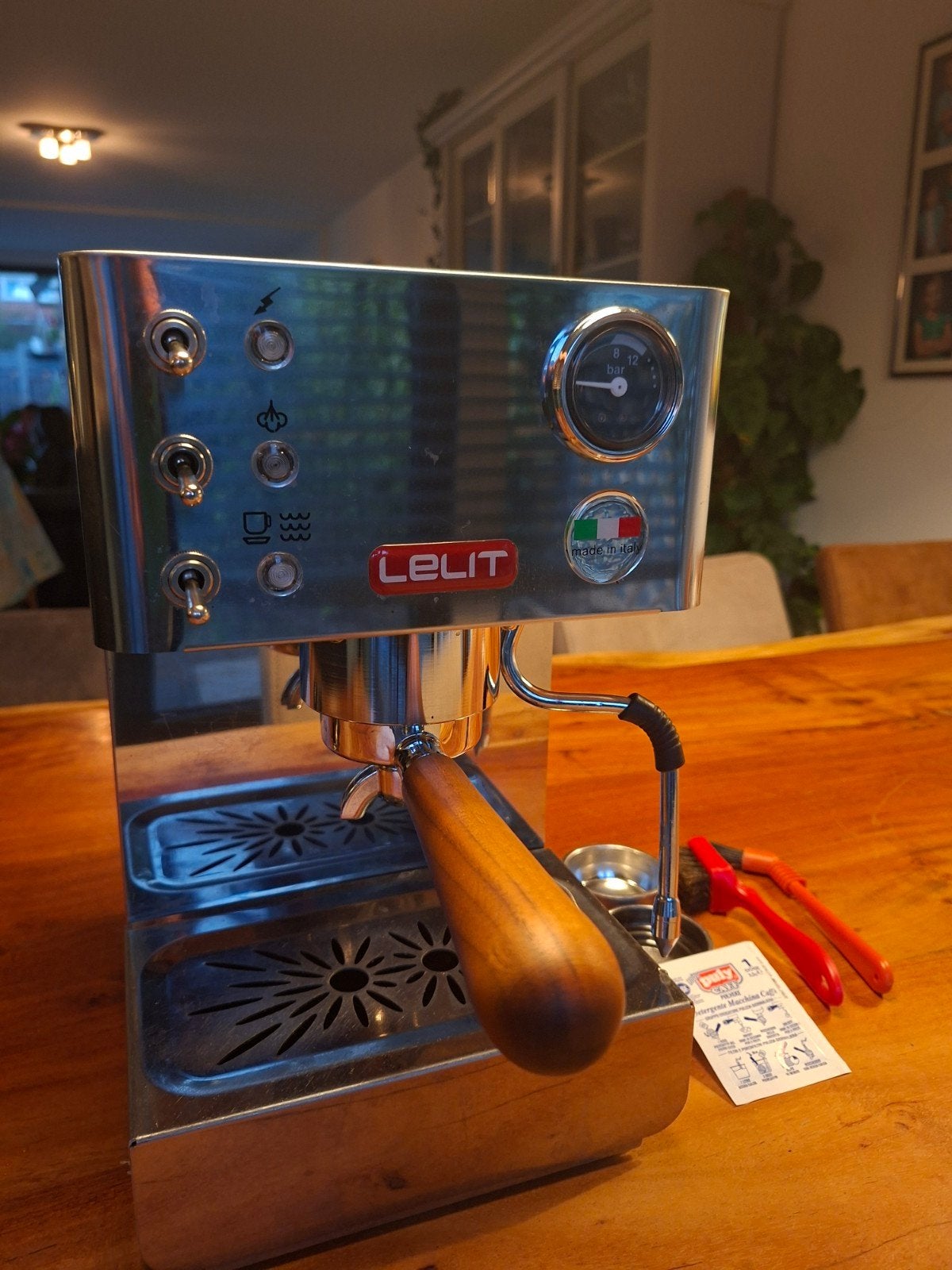 Lelit PL41LEM Espresso Apparaat met walnotenhandvat, Ophalen, Espresso apparaat