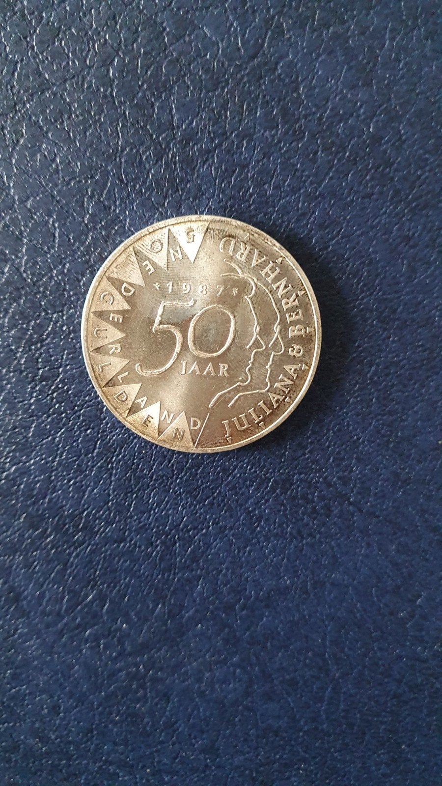 Zilveren 50 gulden munt Koningin Beatrix 1987, Verzenden, Koningin Beatrix, Losse munt, Geboorte of Huwelijk