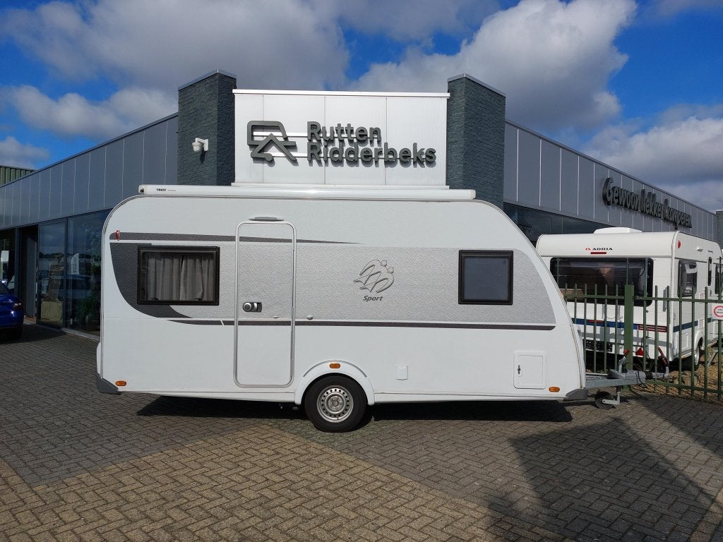 Knaus Sport 450 FU, Caravans en Kamperen, Rondzit, Schokbreker, Bedrijf, Overige typen