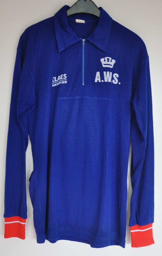Vintage wielershirt koerstrui wielrenshirt AWS, Ophalen of Verzenden, Gebruikt, Kleding
