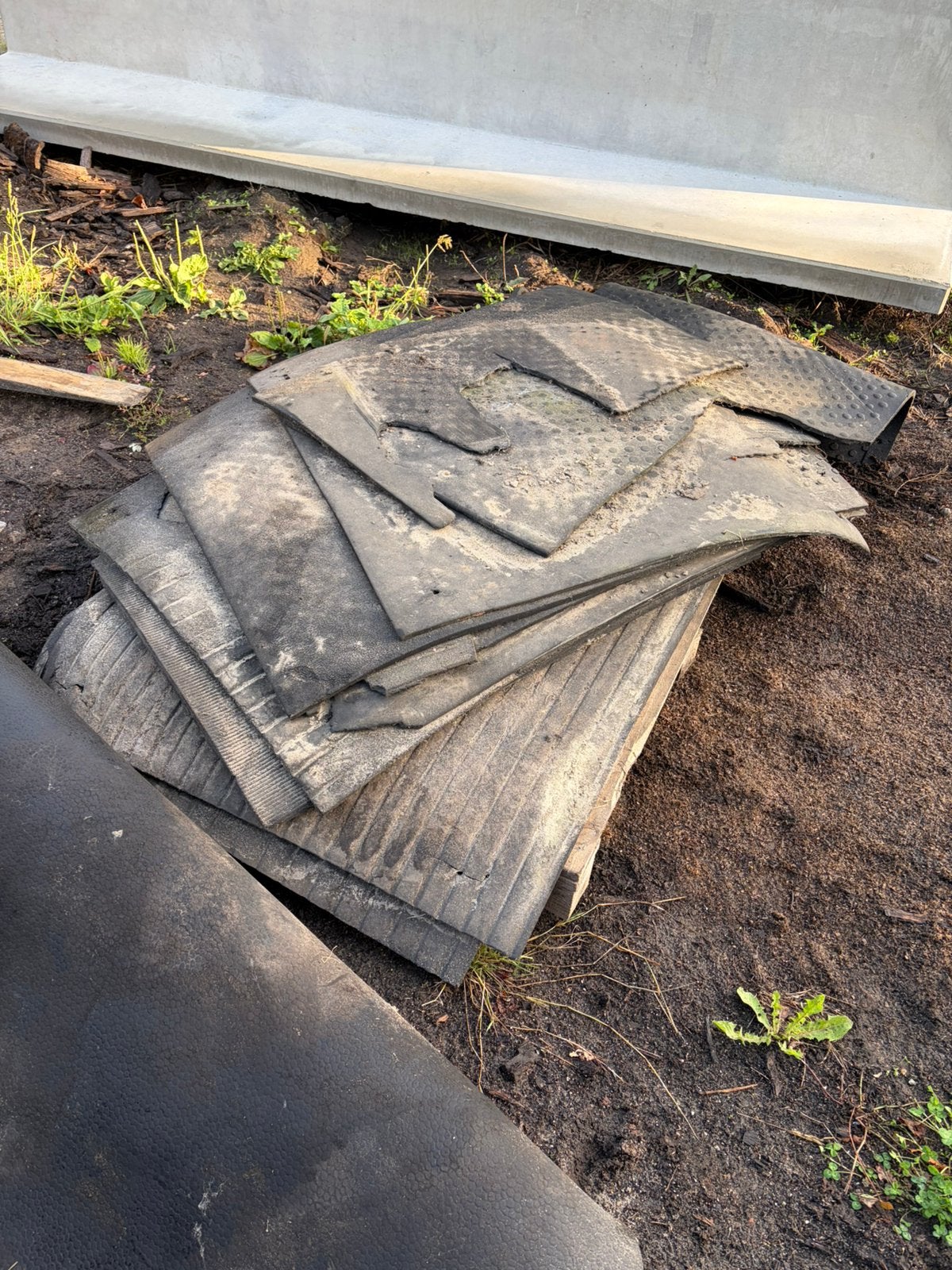 Rubberen matten gratis, Tuin en Terras, Ophalen, Gebruikt, Overige materialen