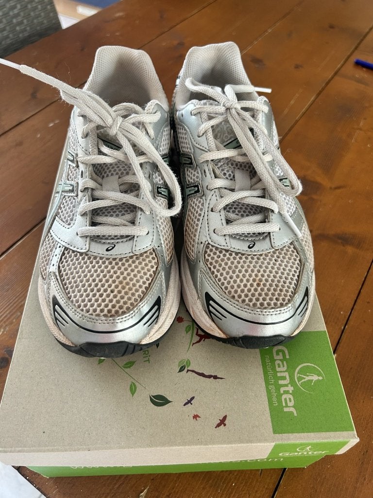 mooie ASICS GEL-1130 in de kleur WHT/GRN (wit/groen)., Wit, Ophalen of Verzenden, Sneakers of Gympen, Zo goed als nieuw