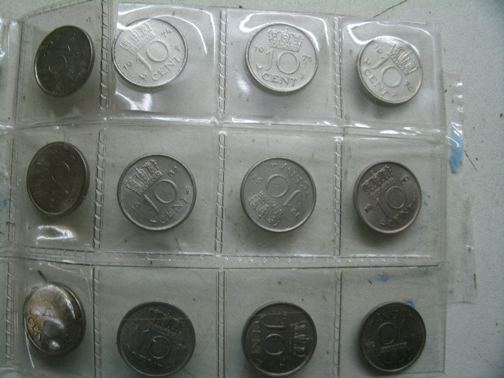 oude munt 10 cent 1948--1980 31 stuks compl, Postzegels en Munten, Ophalen of Verzenden, Koningin Juliana, 10 cent