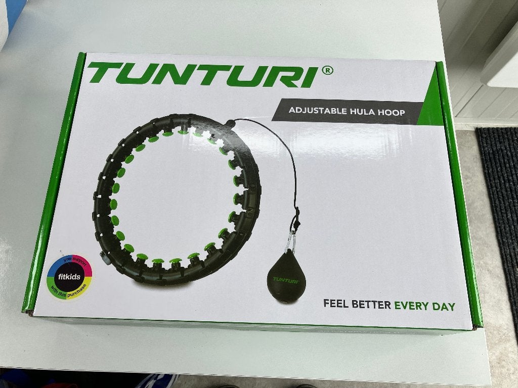 Tunturi hola hoop, Ophalen of Verzenden, Met gewicht, Zo goed als nieuw, Fitness hoelahoep