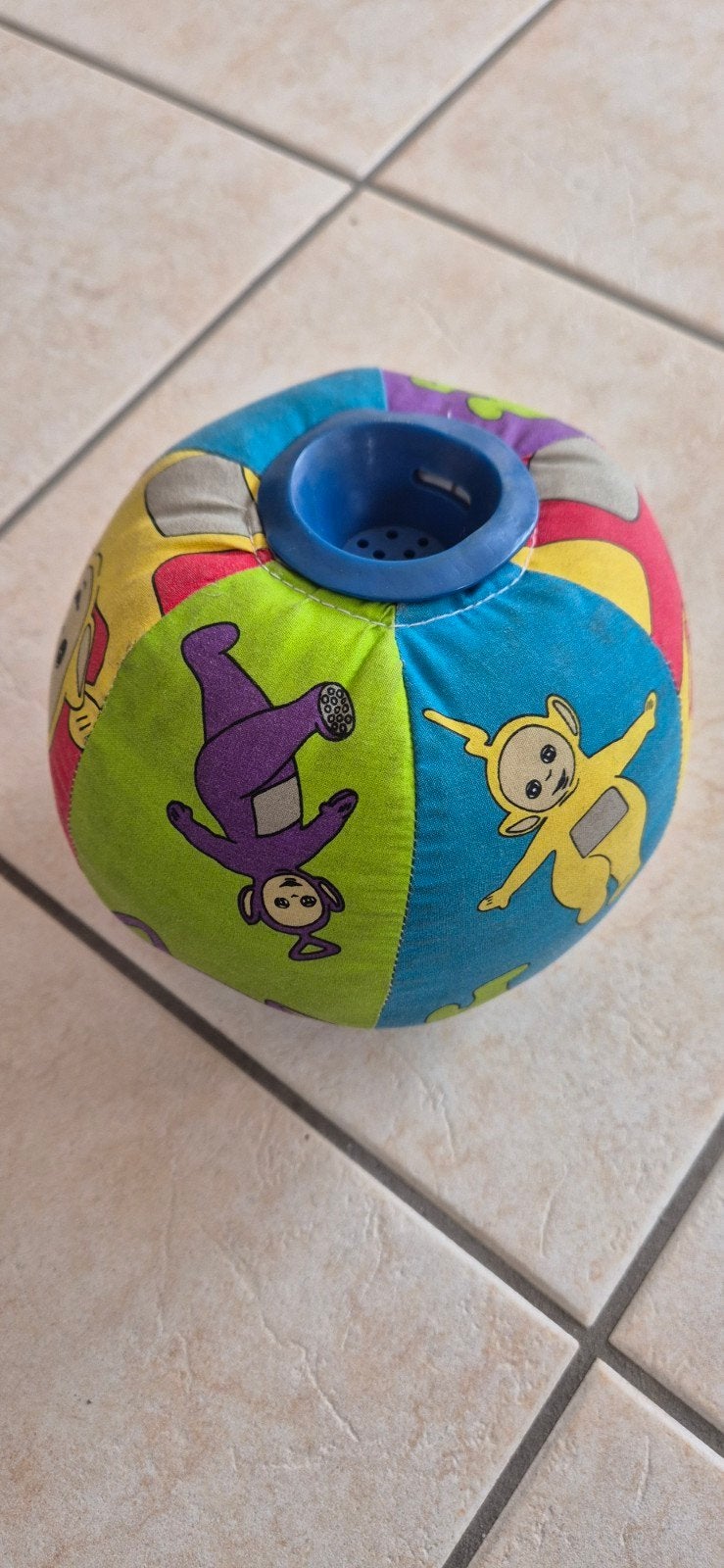 Vintage Teletubbies Stoffen Stuiterbal met Geluiden, Ophalen of Verzenden