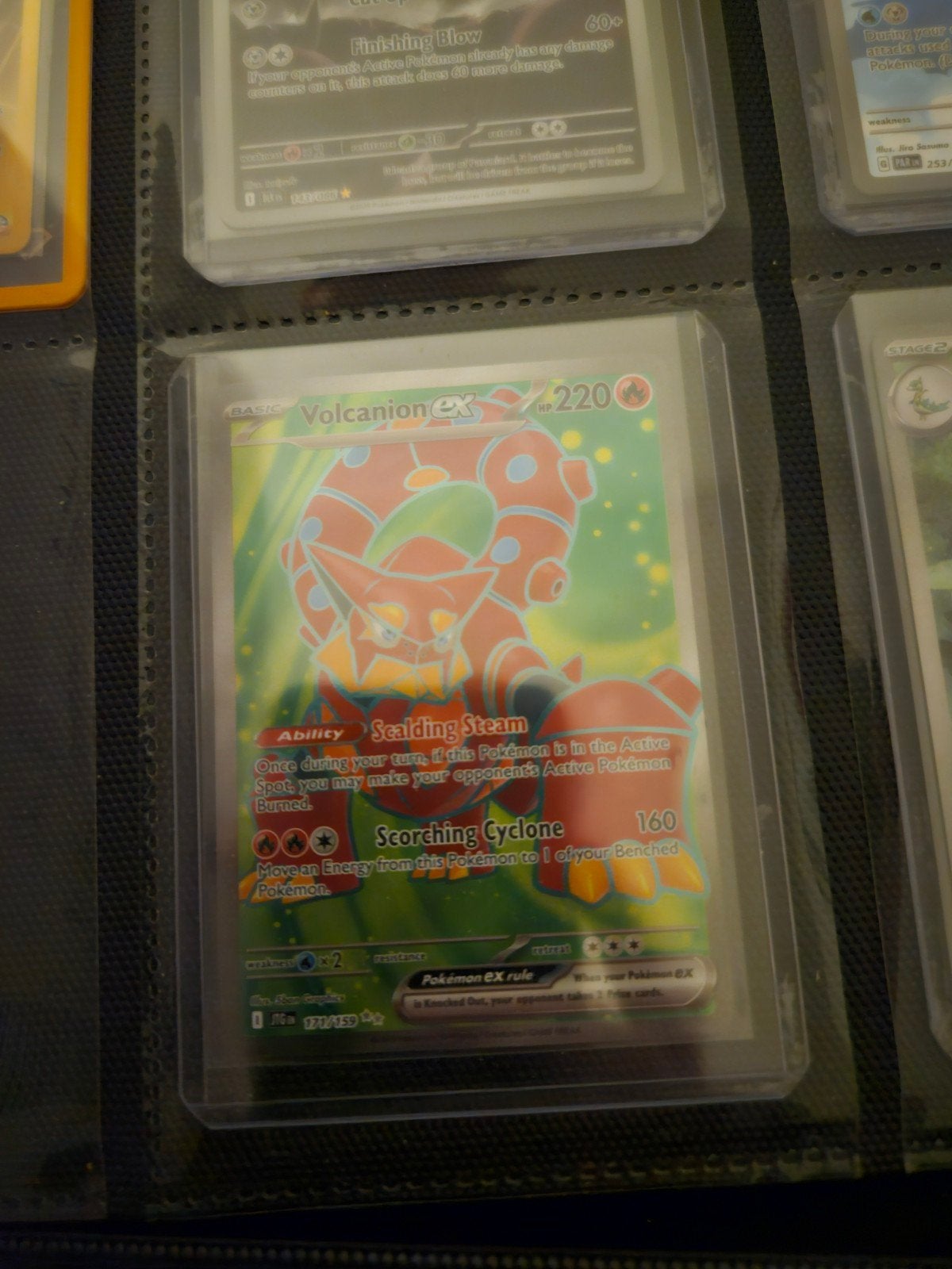 Pokemon Volcanion ex 171/159 Journey Toghter, Ophalen of Verzenden, Zo goed als nieuw, Losse kaart, Foil