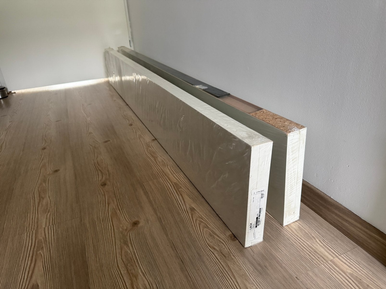2 NIEUWE Wandplanken Ikea Lack 190x26 Wit, Ophalen, Nieuw