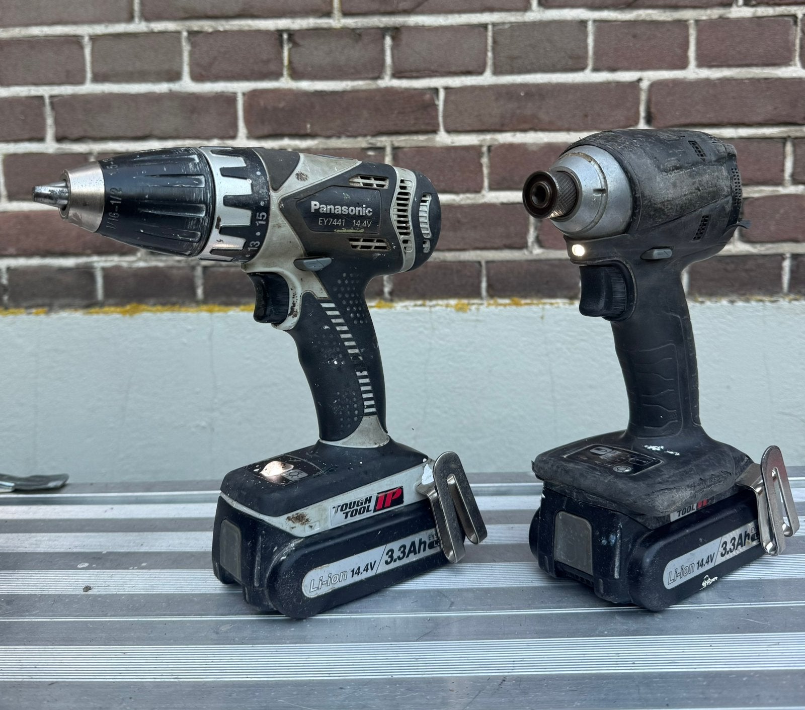 Panasonic combi set, Doe-het-zelf en Verbouw, Ophalen of Verzenden, Gebruikt, Boor- en Schroefmachine