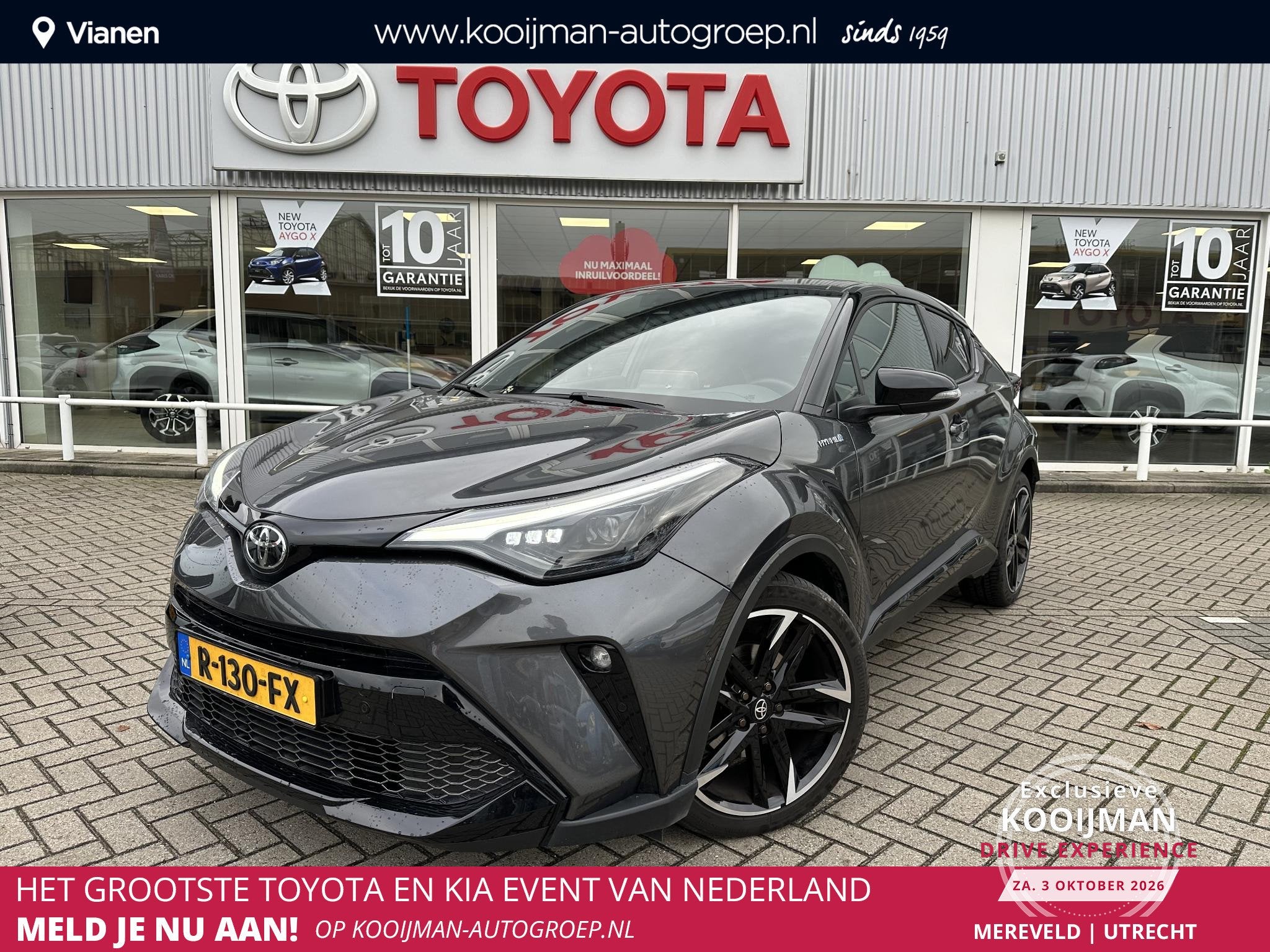 Toyota C-HR 1.8 Hybrid GR-Sport NL Auto, slechts 88000km bom, Auto's, Euro 6, 4 cilinders, Alcantara, 122 pk