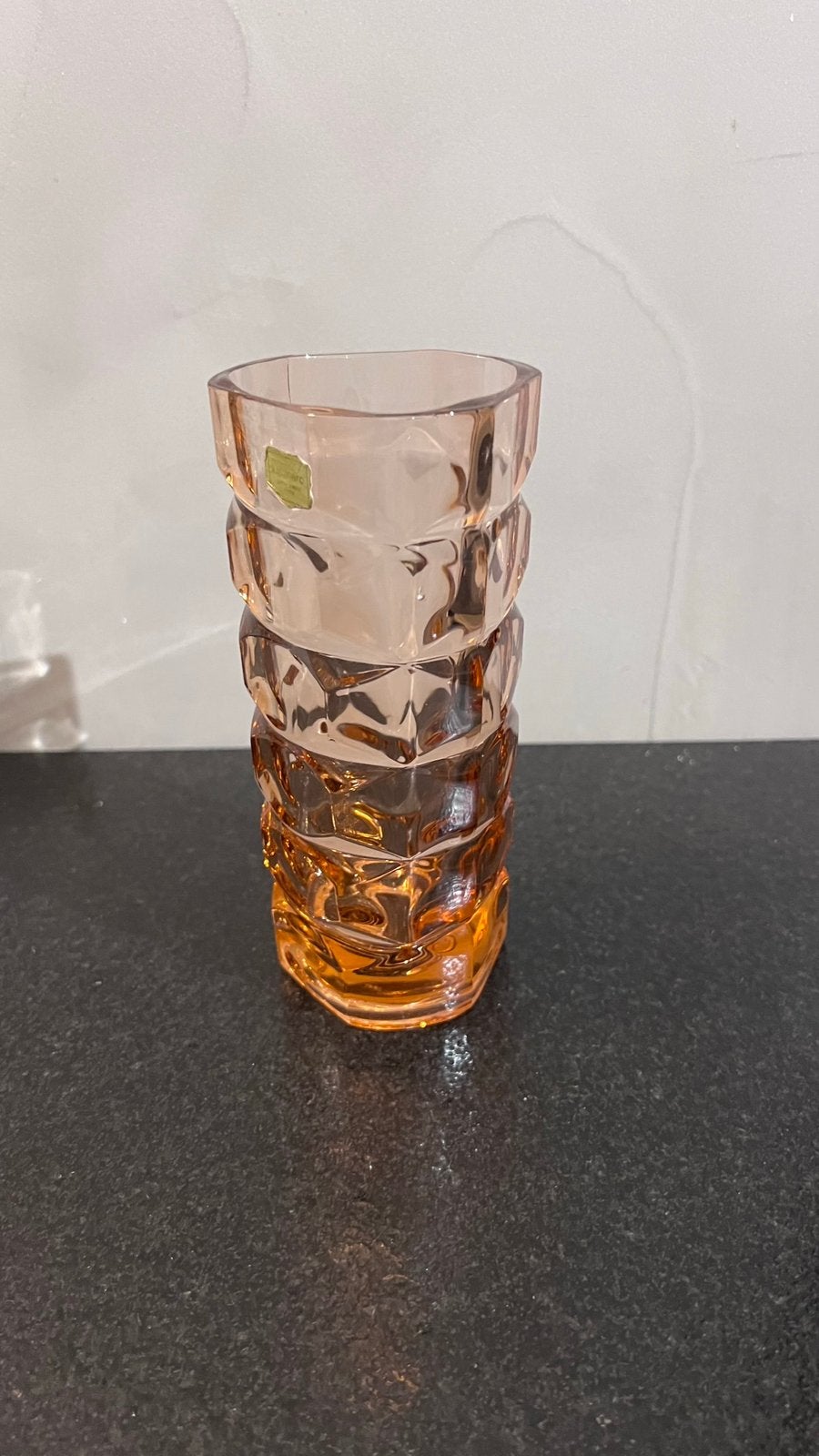 Vintage Luminarc Windsor Vaas  rosé glas, Antiek en Kunst, Ophalen of Verzenden