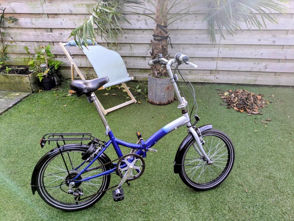 Vouwfiets met 6 versnellingen en 2 handremmen, incl. slot, Fietsen en Brommers, Fietsen | Vouwfietsen, Ophalen of Verzenden