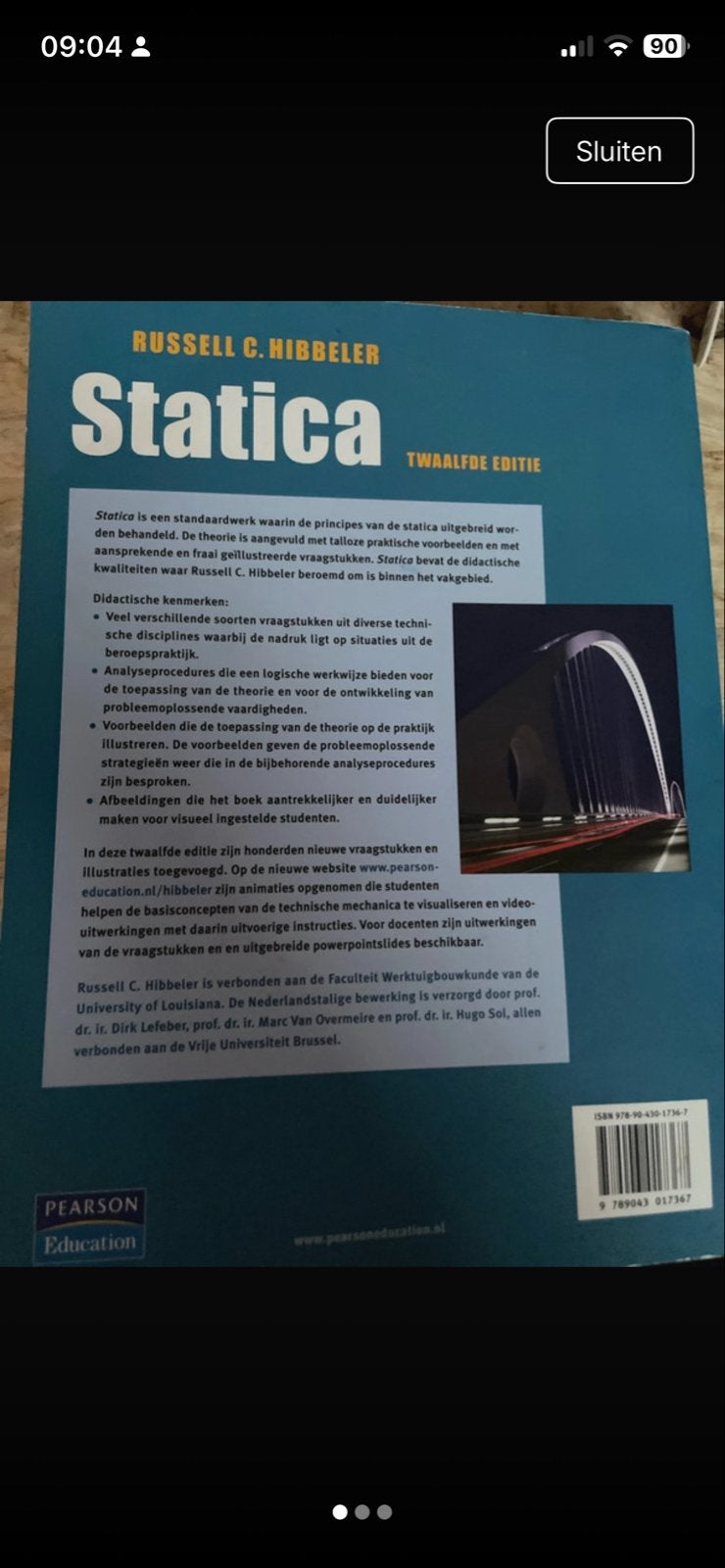 Statica - Russell C. Hibbeler - Twaalfde Editie, Boeken, Ophalen of Verzenden, Beta, Zo goed als nieuw, HBO
