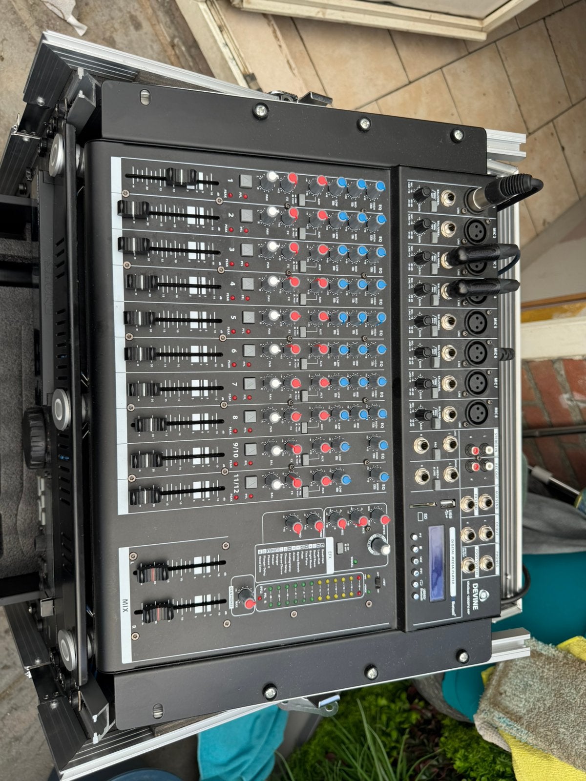 Flight case met mengpaneel etc, Muziek en Instrumenten, Mengpanelen, Ophalen, Zo goed als nieuw