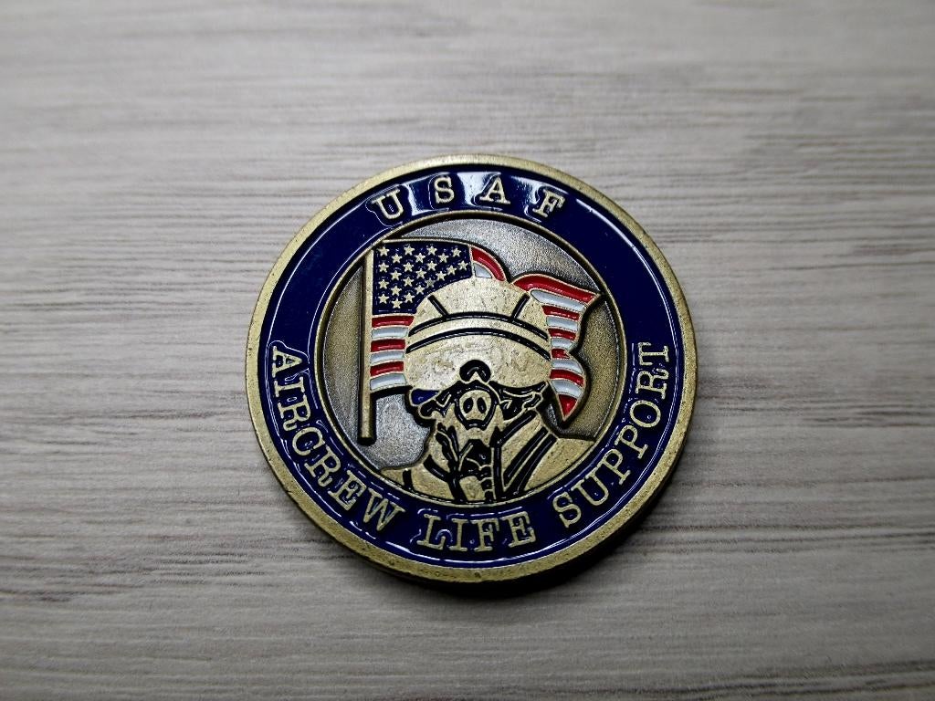 USAF Challenge coin Aircrew Life Support, Verzenden, Luchtmacht, Amerika, Overige typen