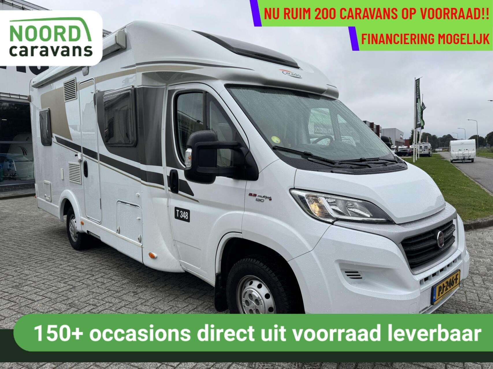 Carado T 348 PLUS FRANSBED, RONDZIT, HEFBED, DOUCHE, TOILET, 6 tot 7 meter, Bedrijf, 6 tot 7 meter, Carado