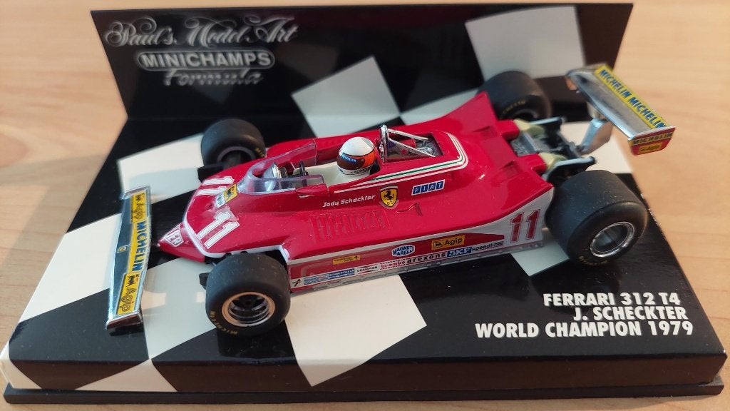 Ferrari 312T4 - J. Scheckter 1979 Minichamps 1:43, Ophalen of Verzenden, Zo goed als nieuw, Auto, MiniChamps