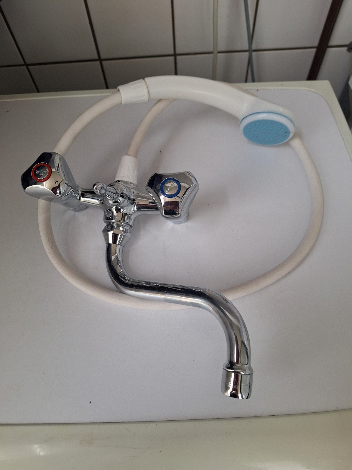 Grohe douche mengkraan met onder uitloop., Ophalen of Verzenden, Douche