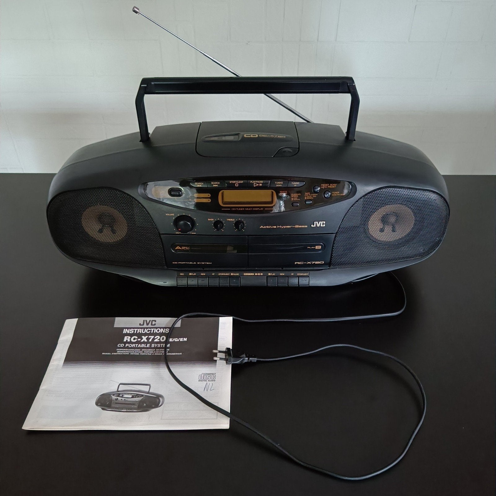 JVC RC-X720 - Boombox., Ophalen of Verzenden, Gebruikt, Radio, Met cd-speler