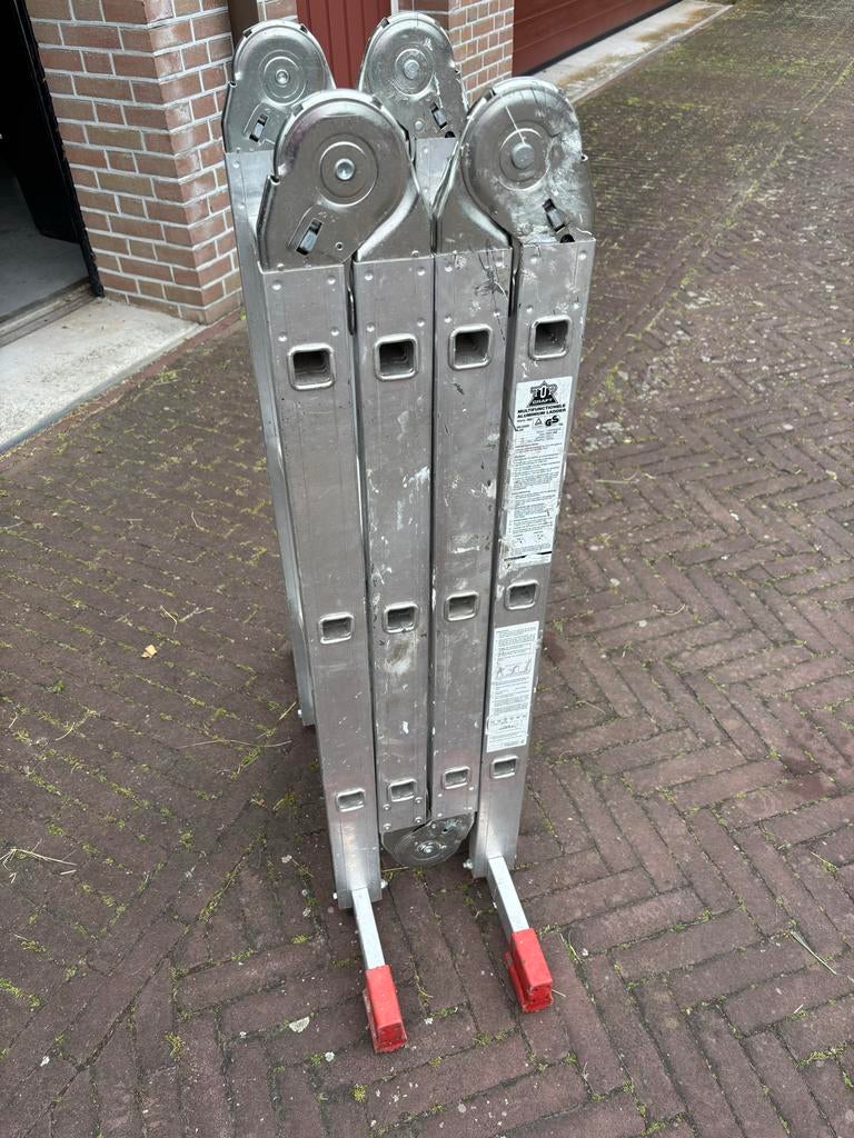 Multifunctionele aluminium ladder - Vario 360, Doe-het-zelf en Verbouw, Ladders en Trappen, Ophalen, Gebruikt, Ladder, Opvouwbaar of Inschuifbaar