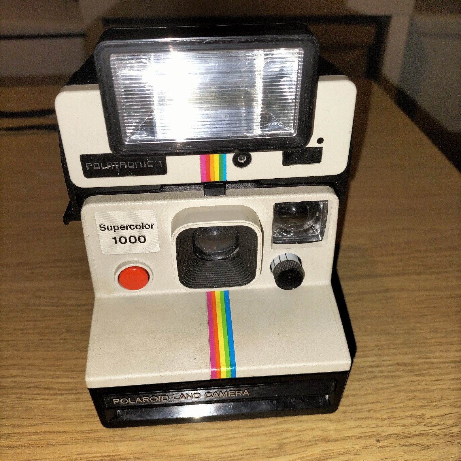 Vintage Polaroid 1000 Supercolor + Polatronic 1 Flitser, Ophalen of Verzenden, Polaroid, Polaroid