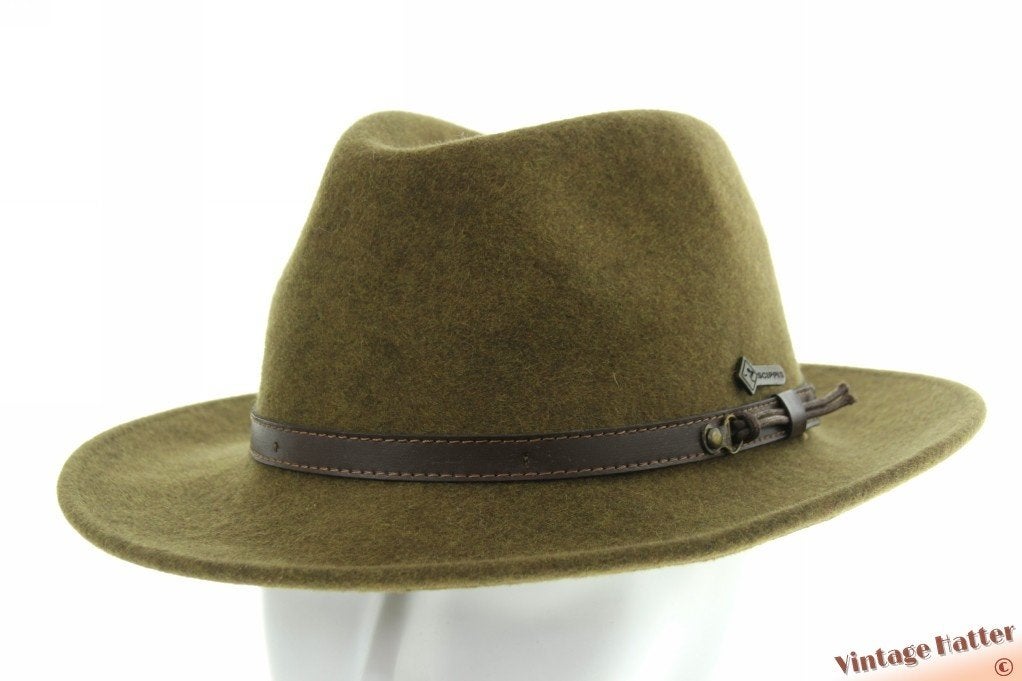Outdoor gleufhoed Scippis Lincoln gemend groen wolvilt 58, Scippis - Lincoln, Hoed, Ophalen of Verzenden, 58 of 59 cm (L, 7¼ of ⅜ inch)