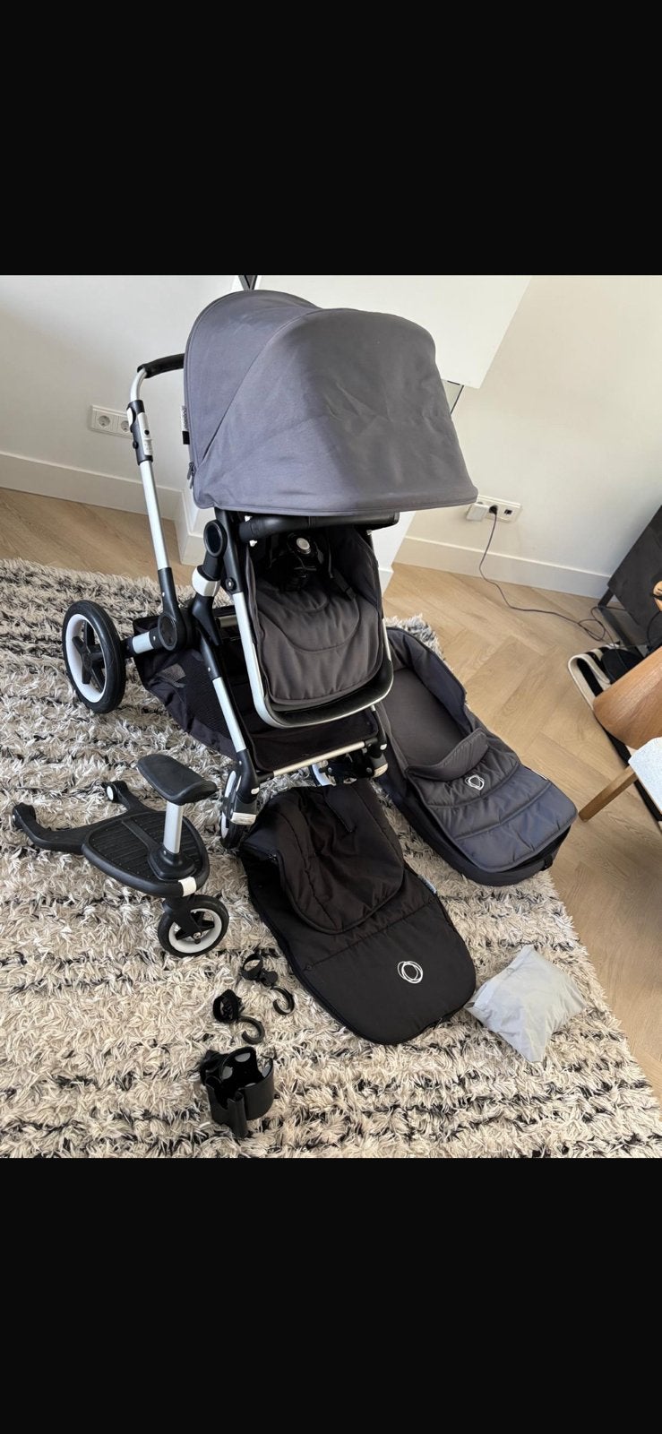 Bugaboo Stroller / Pram Set with Bassinet & Accessories, Bugaboo, Zo goed als nieuw, Met reiswieg, Ophalen