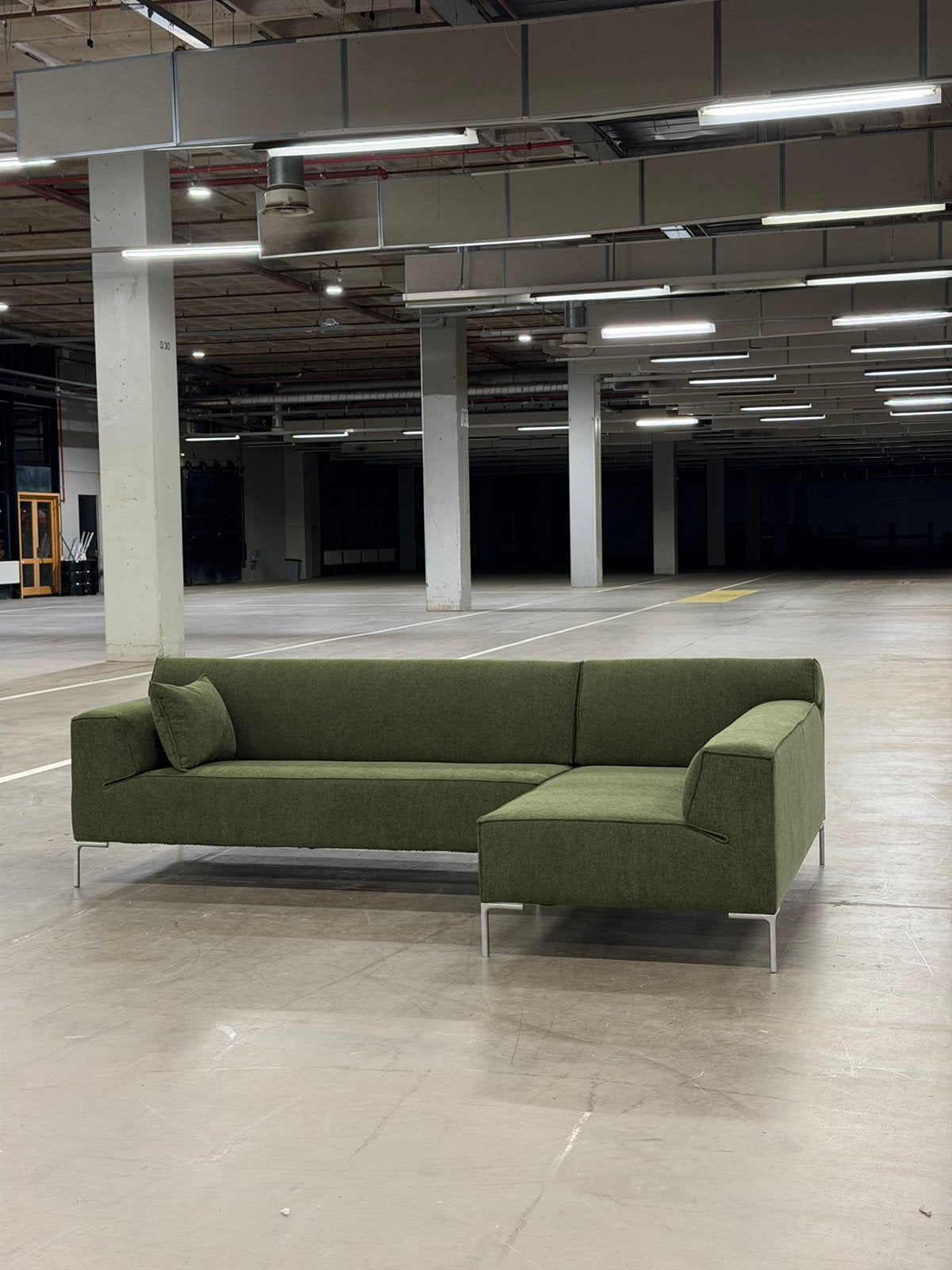 Design on Stock Bloq Bank | Groen | NIEUWSTAAT + Garantie, 250 tot 300 cm, Overige materialen, Hoekbank, Ophalen of Verzenden