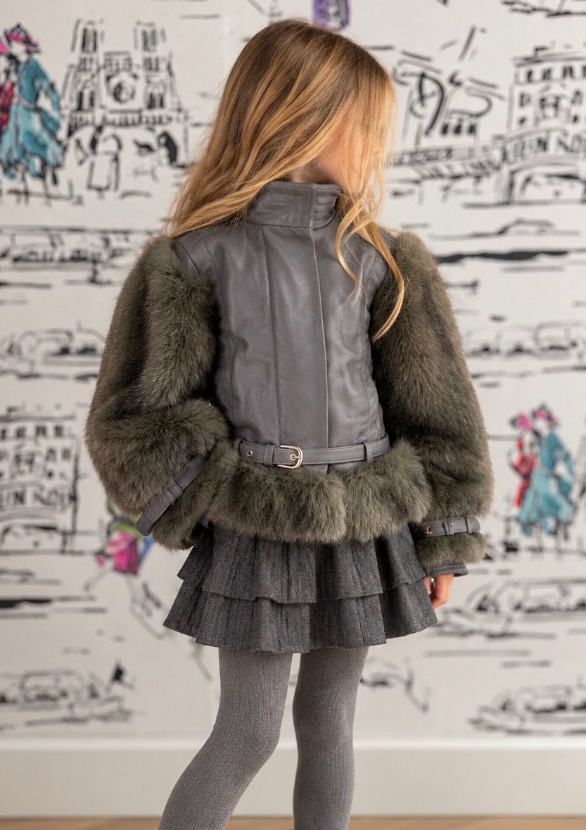 Chloé 2026 leren runway jas meisjes maat 8 NIEUW, Chloé EU, Meisje, Nieuw, Ophalen of Verzenden