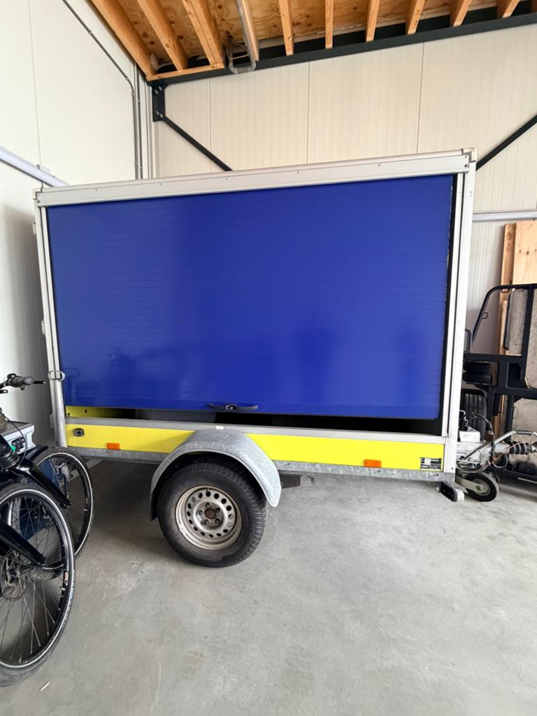 nette Saris aanhanger met rol-achter deren met verzwaarde as, Auto diversen, Aanhangers en Bagagewagens, Ophalen, Gebruikt